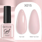 LILYCUTE  5ml Gold Sliver Metallic Liner Gel Nail Polish French Style Super Bright Mirror Pull Line Graffiti Painting Stripe Gel