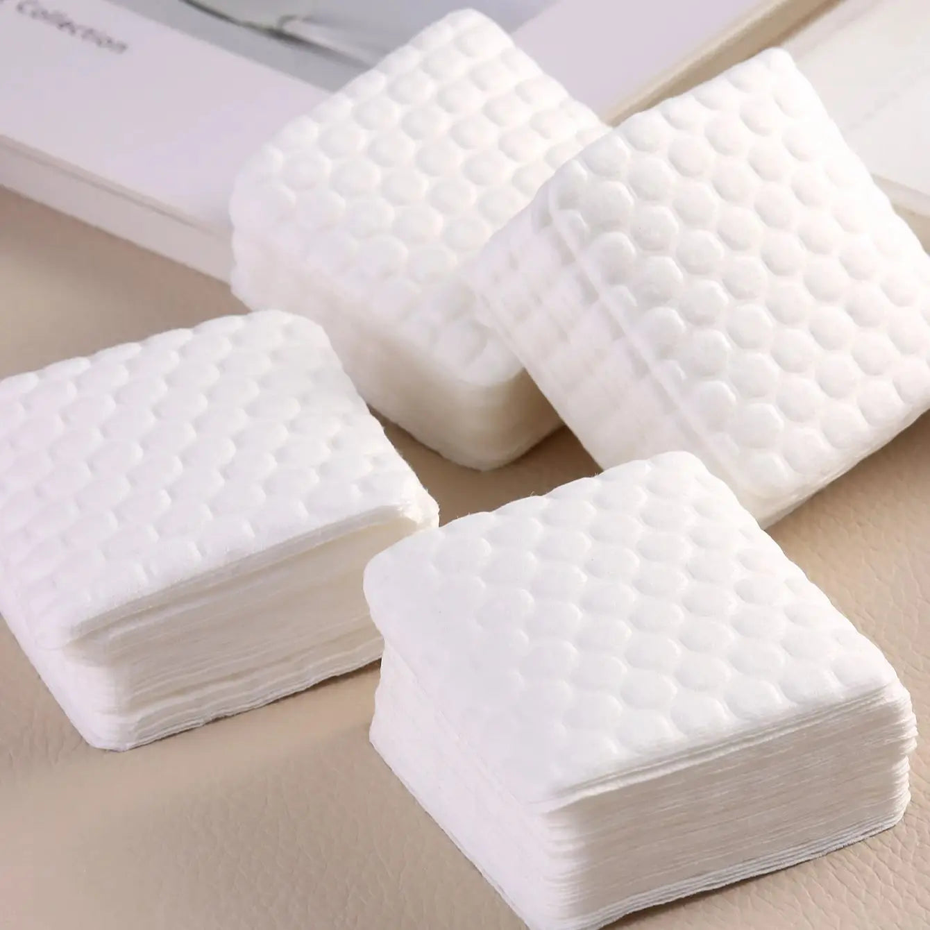 Soft Disposable Nail Polish Remover Pads - Lint-Free Soak Wipe Cleaning Patches for Manicure & Pedicure, Cosmetic Tools for Nail