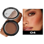 Waterproof Contouring Powder Palette Matte Finishing Bronzer Hairline Modify Nose Shadow Buildable Coverage for All Skin Tones