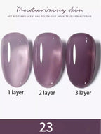 1-30pcs PSK Nude Pink Color Nail Art Ice Transparent Bare Color Nail Enamel 2026 New Net Red Popular White Gel Nail Polish