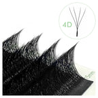 NATUHANA W-Shaped 4D 5D Volume Eyelash Extensions Premade Volume Fans W Shape Lashes Natural Soft False Eyelashes for Makeup
