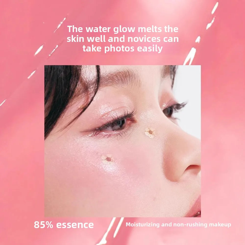 Judydoll Cream Blush Highlighter Palette - Dewy Glow, Multi-Use Makeup Stick for Cheeks Eyes Lips, Blurring Volumizing Effect