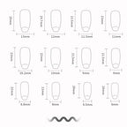 24pcs Y2k Star Press On Nails Gradient Black Mid-length Coffin False Nail Tips Full Cover Moon Designs Fake Nail For Cool Girls