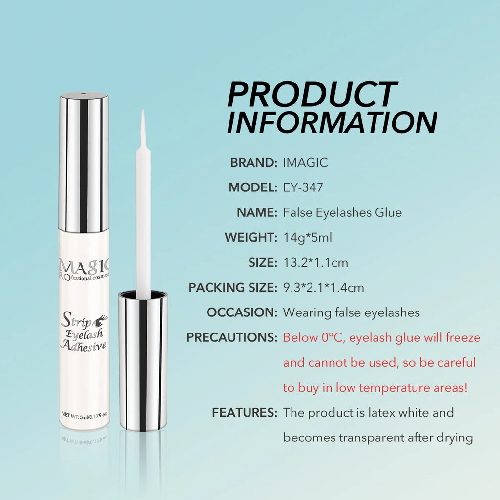 IMAGIC 5ML New False Eyelash Glue Primer Waterproof Long Lasting Quick Dry Extension Easy Remover pegamento pestañas Makeup Tool