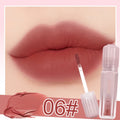 Matte Silky Velvet Lipstick, Creamy Texture, Long Lasting High Impact Color, Waterproof, Non-Stick Cup, Lip & Cheek Dual-Use,