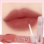 Matte Silky Velvet Lipstick, Creamy Texture, Long Lasting High Impact Color, Waterproof, Non-Stick Cup, Lip & Cheek Dual-Use,