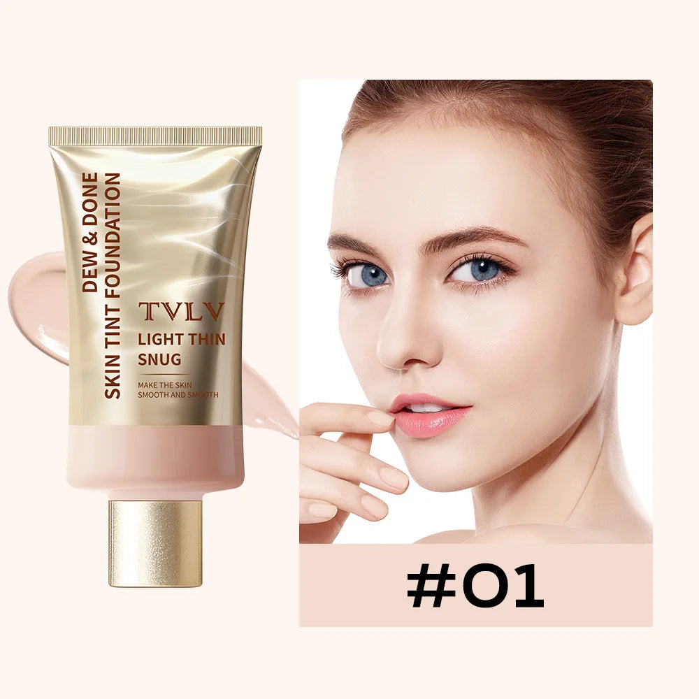 No-Makeup Cream, Tinted Moisturizer, Natural Long-Lasting Moisturizing and Brightening Concealer, Brightening Fake-No-Makeup Liquid Foundation