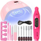 Manicure UV LED Lamp Kit Set UV Lamp and 20000RPM Nail Drill Machine Kit and Remove Dead Skin Manicure Tools Set