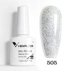Venalisa HEMA TPO FREE Nail Gel Polish Glitter Gorgeous Full Coverage Soak Off UV LED French Nail Jelly Pink Nude Collection