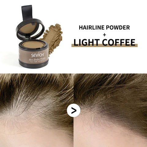 Sevich Hair Line Powder 4g Black Root Cover Up Natural Instant Waterproof Hairline Shadow Powder Hair Concealer Coverage 13color