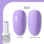 Arte Clavo Solid Color Gel Nail Polish 15ml Soak Off UV LED Gel Semi-Permanent Glitter Polish For Manicure Nail Art Salon Gel