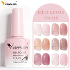 Venalisa VIP5 TPO FREE Jelly Pink Nude Collection Nail Gel Polish Glitter Gorgeous Soak Off UV LED Gel Varnish Nail Manicure