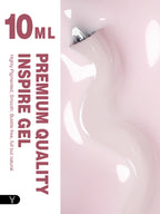 YOKEFELLOW 10ml Jelly Nude Gel Nail Polish High Quality Translucent Pink Nail Gel Varnish Soak Off UV Gel Polish Long Lasting