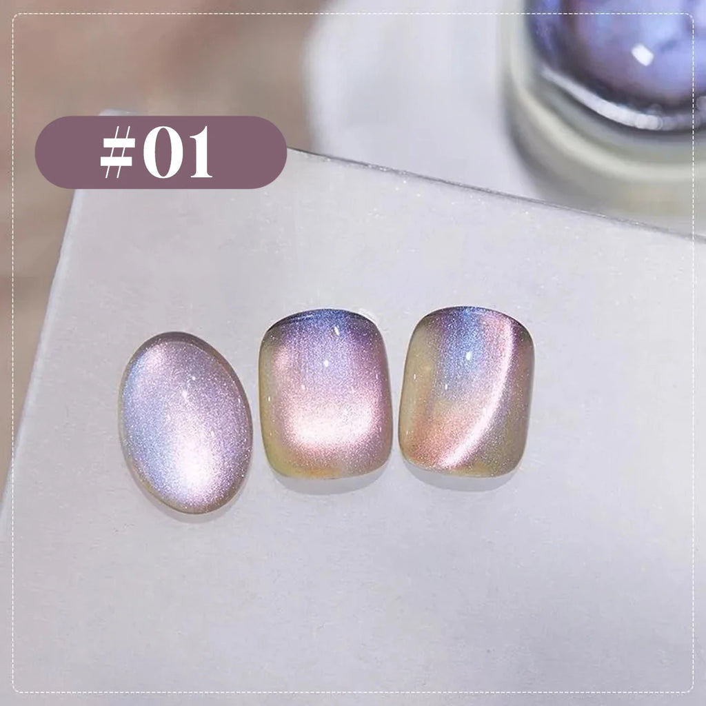 12ML 1-6PCS Popular Winter Internet Celebrity Hot-selling Northern Lights Cat Eye Magnet Gel Nail Polish Nail Art Nail Supplies