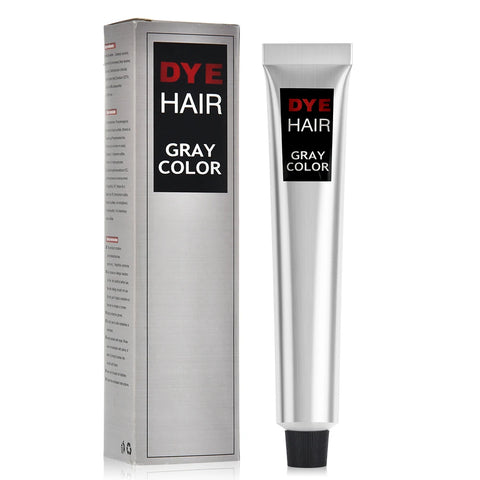 Gray Color Hair Dye Cream Unisex Hair Creams Professional Hair Dye Salon Wax Smoky Gray Punk Style Natural Plant Extract Dye