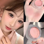 Monochrome Powder Blusher Cream Brightening Whitening Purple Lip and Cheek Dual-use Matte Natural Rouge Blush Tint Palette