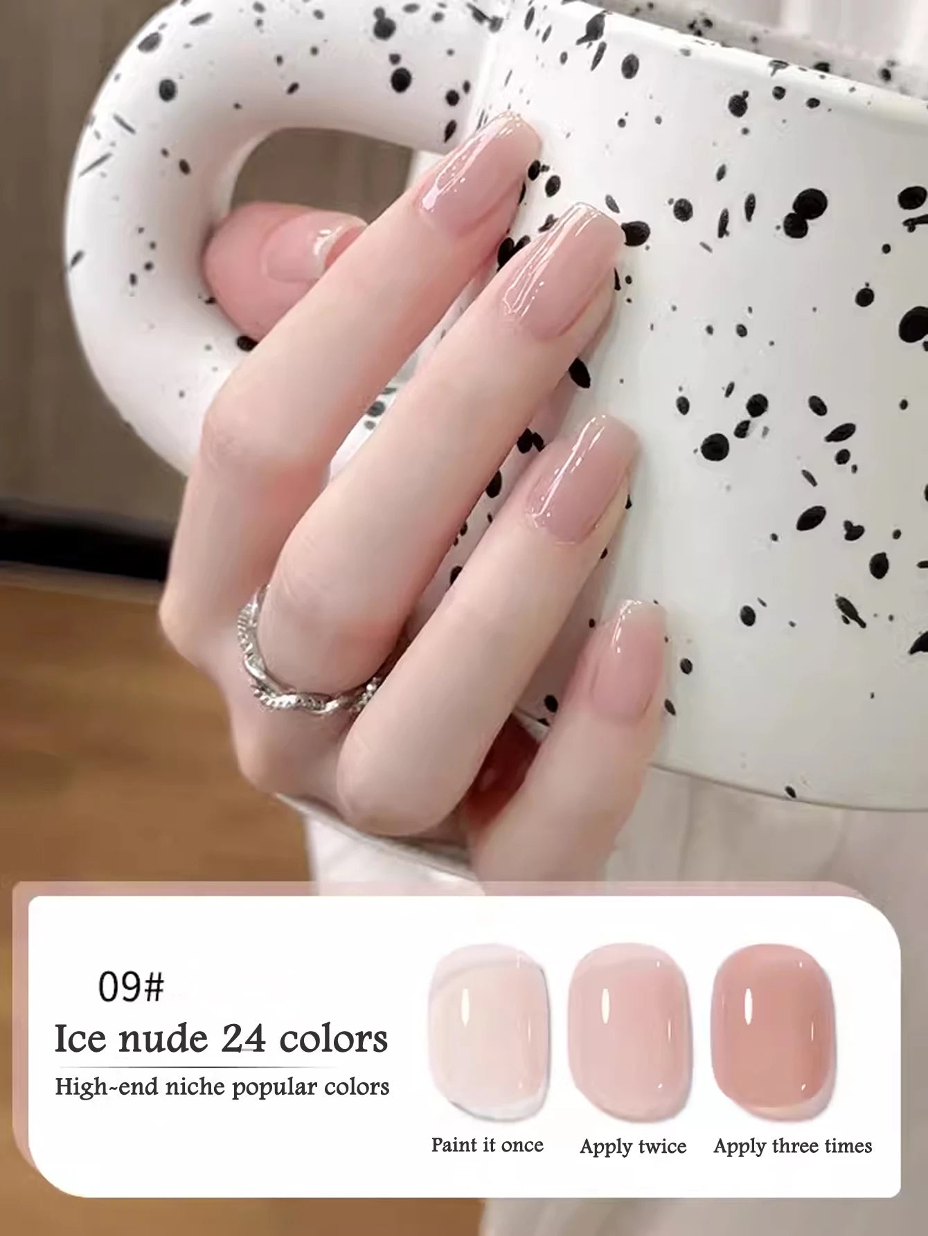 10ML 1-24PCS Milk White Jelly Gel Nail Polish Nail Art 2025 New Popular Nail Supplies UV LED Light Nails Autumn Nails