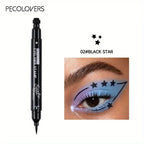 1PC Double-head Design, Waterproof, Beginner-friendly, Eyeliner Pen, Suitable for Christmas, Halloween, Valentine's Day Makeup