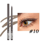 Waterproof Eyeliner Gel Pencil Gold Brown Lying Silkworm Pen Soft Easy Wear High Pigment Matte Eyeliner Lasting Shiny Eye Makeup