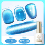 BORN PRETTY 10ml Dark Red Cat Magnetic Gel Nail Polish for Winter Nails DIY Jelly Glass Silver-Light Varnis Semi Permanent