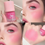 Beauty Soft Light Pink Liquid Blush Lasting Natural Contouring Low Saturated Blusher Waterproof Facial Blush Rouge Korean Makeup