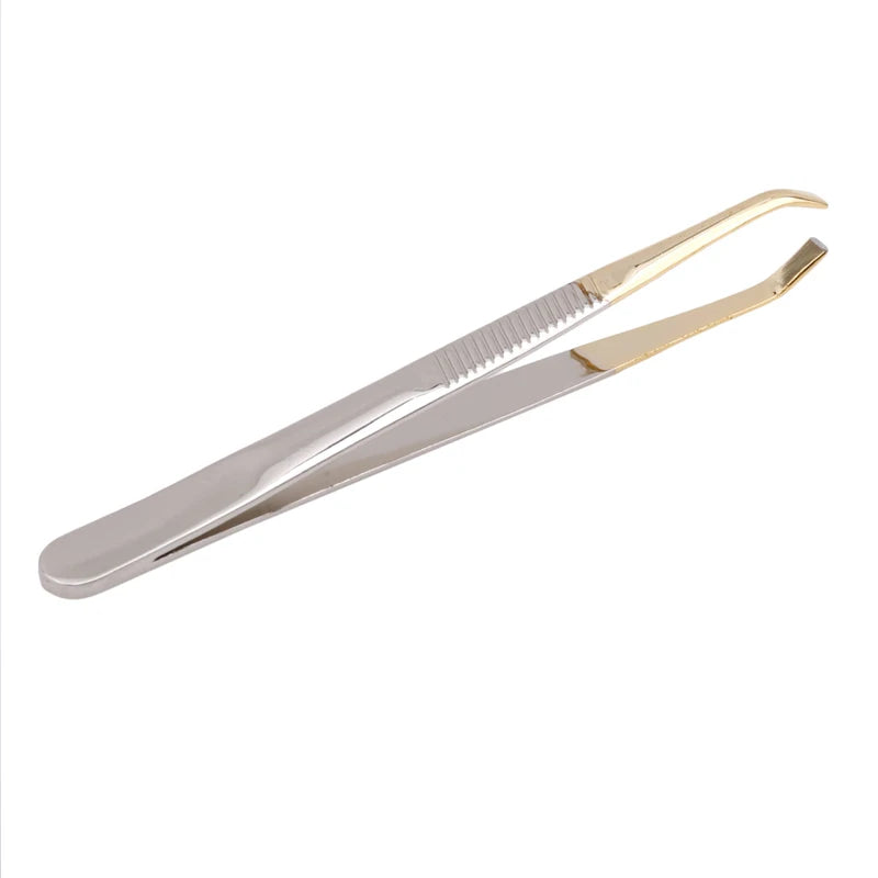 1PC Eyebrow Tweezer Stainless Steel Slant Tip Eyes Tweezer Clip For Face Hair Removal Make Up Tools Pince  Epiler