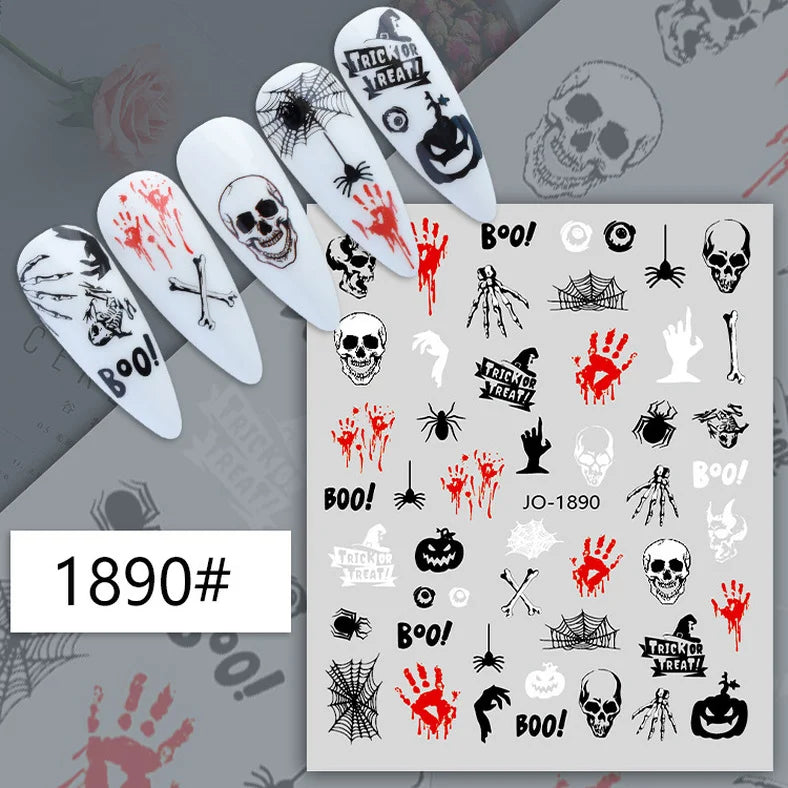 Nail Art Sticker Angel Flower Pattern Stickers Cupid Self-Adhesive Nail Decals Stickers Decoration Press on Nails Accessories