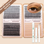 SEEUI Lash Clusters Kit Natural Look Large Capacity Lash Extension Kit with Lash Bond And Seal Eyelash Tweezers