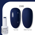 Arte Clavo Solid Color Gel Nail Polish 15ml Soak Off UV LED Gel Semi-Permanent Glitter Polish For Manicure Nail Art Salon Gel