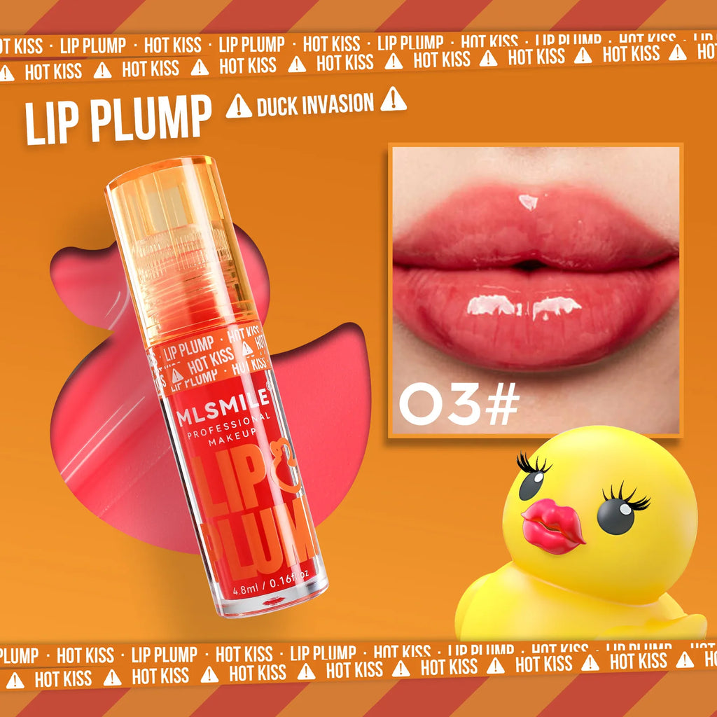 Duck Lip Plump Lip Oil Moisturizing Lip Gloss Mirror Water nature long-lasting  Gloss Gloss Pearl Lip Glaze Set
