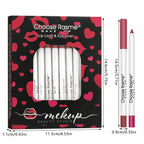 12 Colors Sexy Matte Lipstick Pencil Waterproof Lasting Lip Liner Pen Non-stick Cup Lip Contour Pencil Beauty Makeup Set