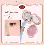 Flower Knows Strawberry Rococo Series Embossed Blush Fine Powder Makeup Smooth Long-Lasting Blusher Face Enhancing Makeup Color