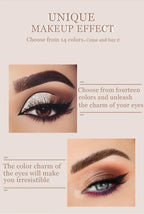 Color Mascara 14 Thick Curl Waterproof Non-smudding Natural Long Lasting Blue White Green Pink Black  Eye Makeup