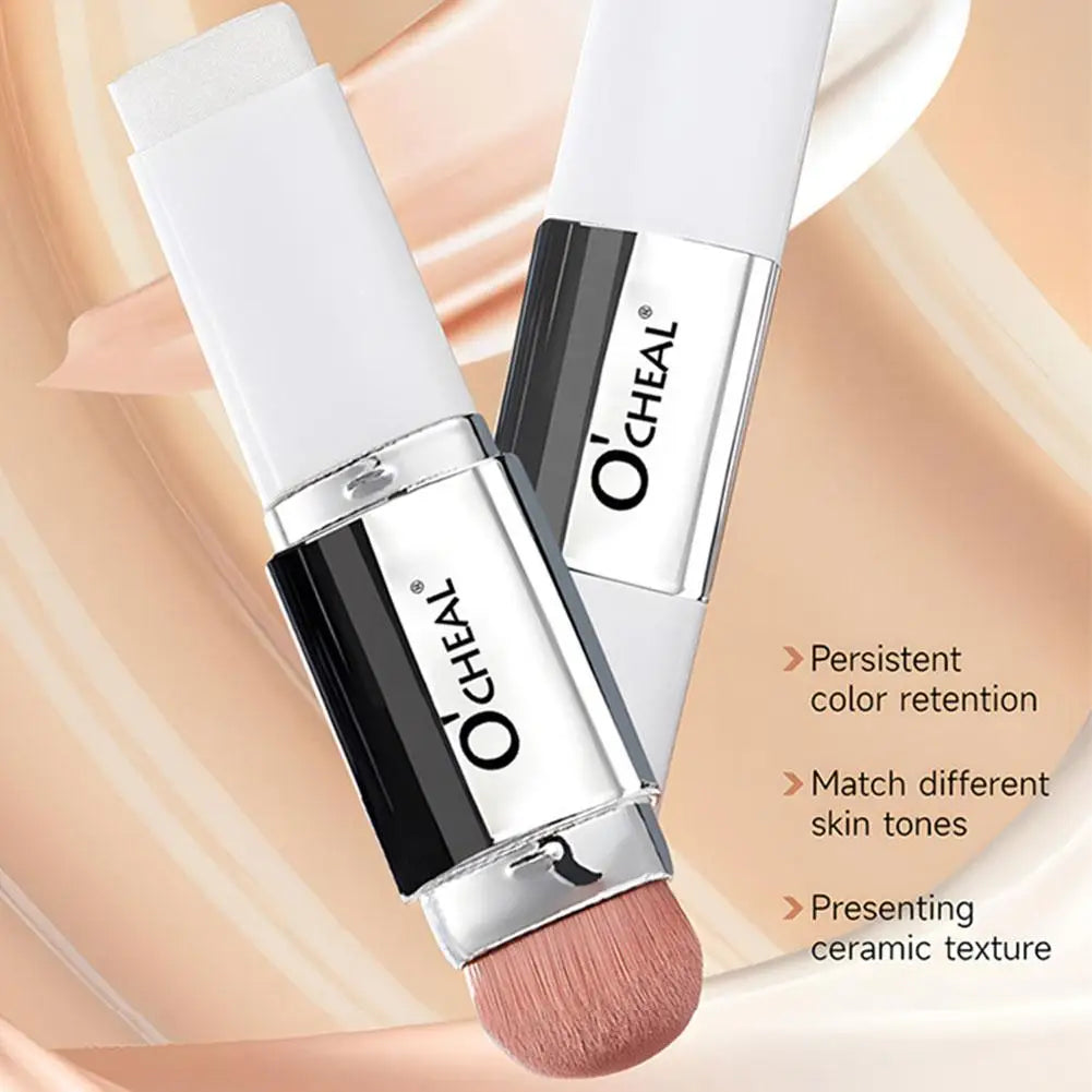 COLOR CHANGING Foundation Stick Solid Temperature-changing 2headed Eraser Foundation Stick Nose Shadow Repair Brighten Concealer
