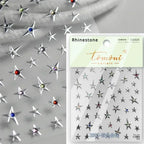 1PC 5D Korean Bronzing Nail Stickers Japanese Gold Silver Star Moon Luxury DIY Nail Art Decoration Decals Manicure Accessories