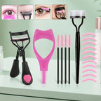 Love Comb Eyelash Curler Combination Set, No Harm to Eyelashes, Curling Eyelash Tools, Suitable for Men and Women.