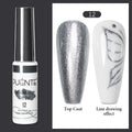 PUETNE 7.5ML Amber Moonlight Cat Magnetic Gel Nail Polish Winter Nails Jelly Glass Cat Eye Soak Off UV Semi-Permanent Varnish