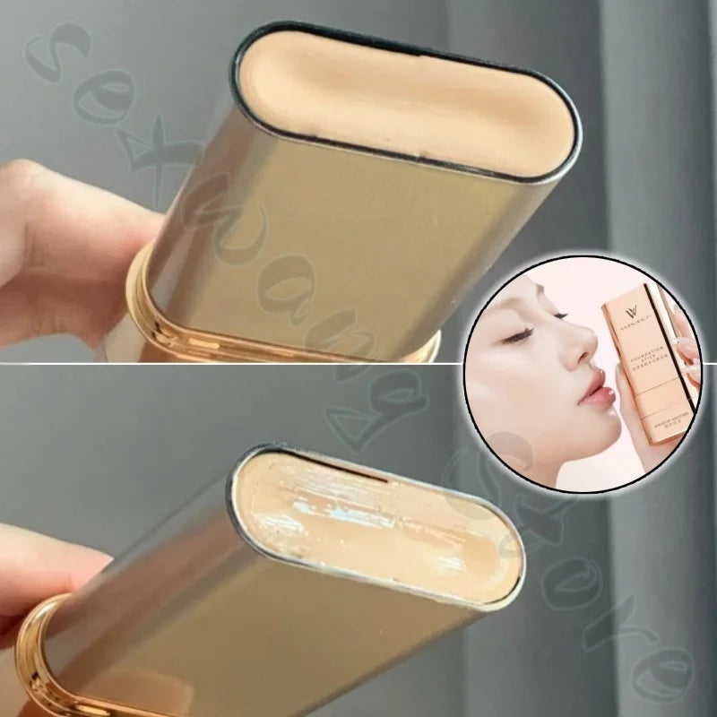 VIVIEN BEAUTY Double-head Foundation Stick Concealer Light Transparent Eraser Covers Spots and Acne Pores Brightens Skin Tone
