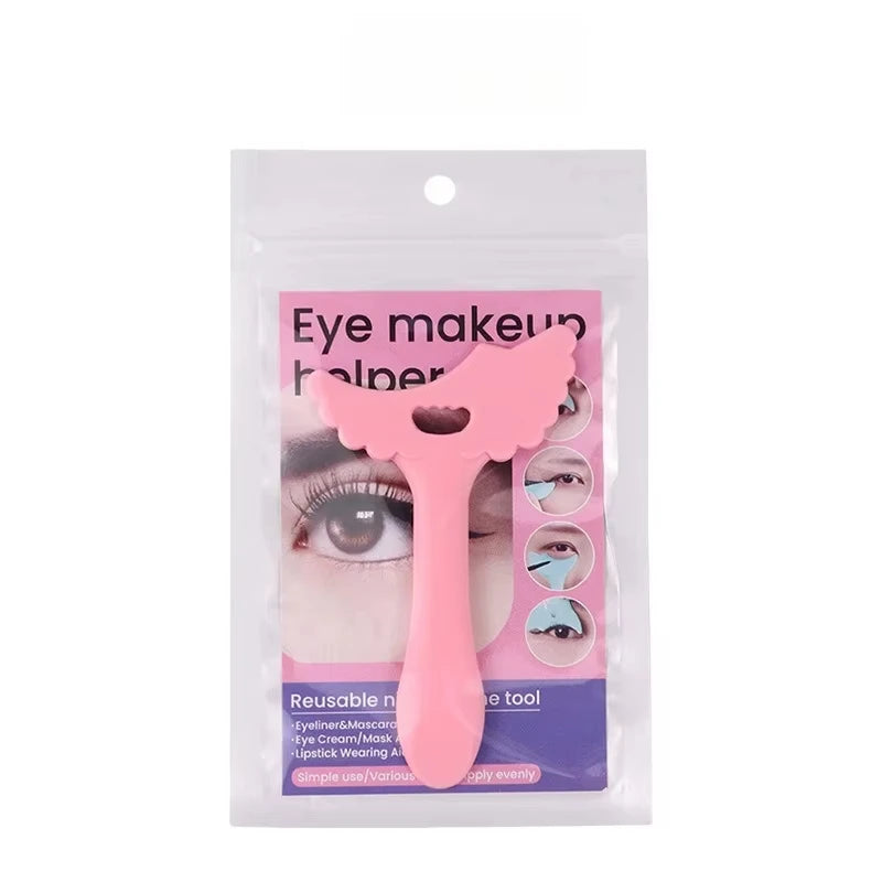 Wholesale Multi-functional Eyeliner Stencil Wing Tips Silicone Eyeliner Aid Drawing Lipstick Wearing Aid Reusable Makeup Tools