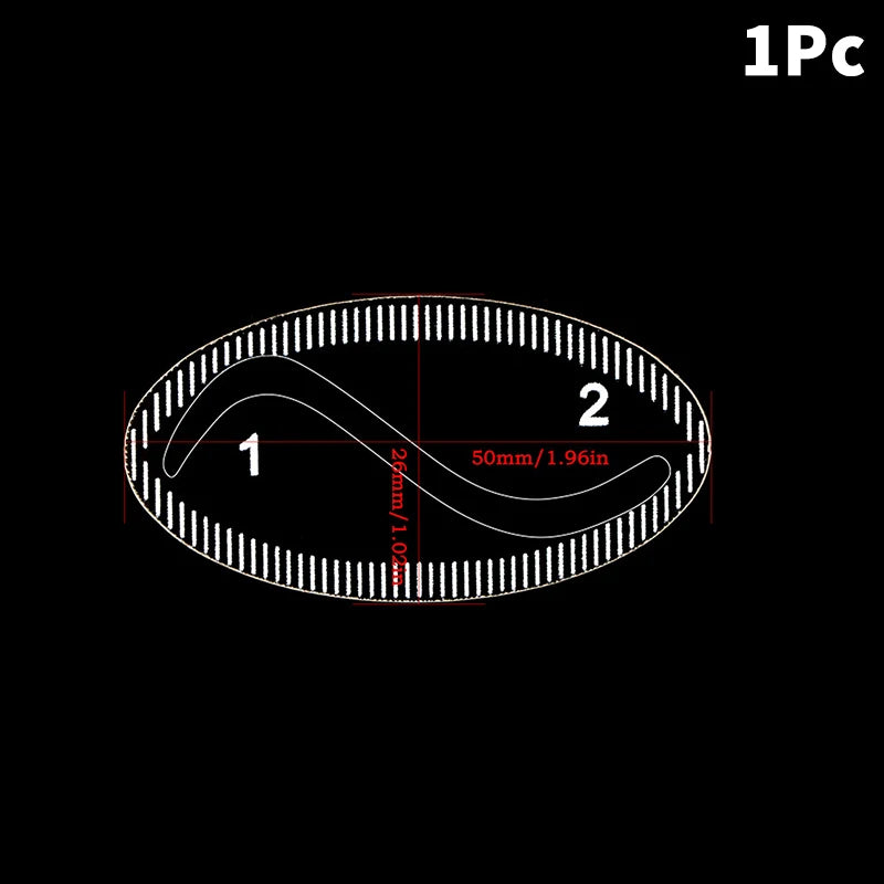 1PC Brow Mapping Ruler Eyebrow Shaping Ruler 1 Minute Fast Drawing Design Brow Easy Tool Microblading Permanent Makeup Stencils