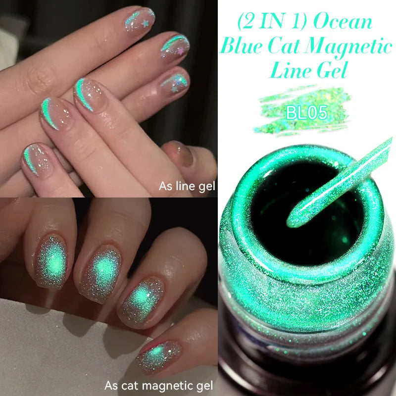 LILYCUTE 5ML Metallic Painting Liner Gel Nail Polish Super Bright Gold Silver Mirror Drawing Gel Semi Permanent Line French Nail