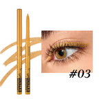 Matte Glitter Gel Eyeliner Pencil Smooth Waterproof Blue Purple Eyeliner Fast Dry Matte Eye Liner Pen Long Lasting Eyes Makeup