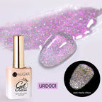 UR SUGAR 15ml Champagne Gold Sliver Reflective Glitter Gel Nail Polish Varnish Semi Permanent Soak Off UV Gel For Manicure Art