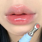 Cappuvini Mirror Water Gloss Jelly Lip Gloss Lasting Non Greasy Metal Ice Clear Glass Lip Tint Moisturize Lip Essence Oil Makeup