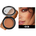 Waterproof Contouring Powder Palette Matte Finishing Bronzer Hairline Modify Nose Shadow Buildable Coverage for All Skin Tones
