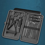 7/10/12/16/18pcs/set Stainless Steel Manicure Set Professional Nail Clipper Kit of Pedicure Tools Ingrown ToeNail Trimmer