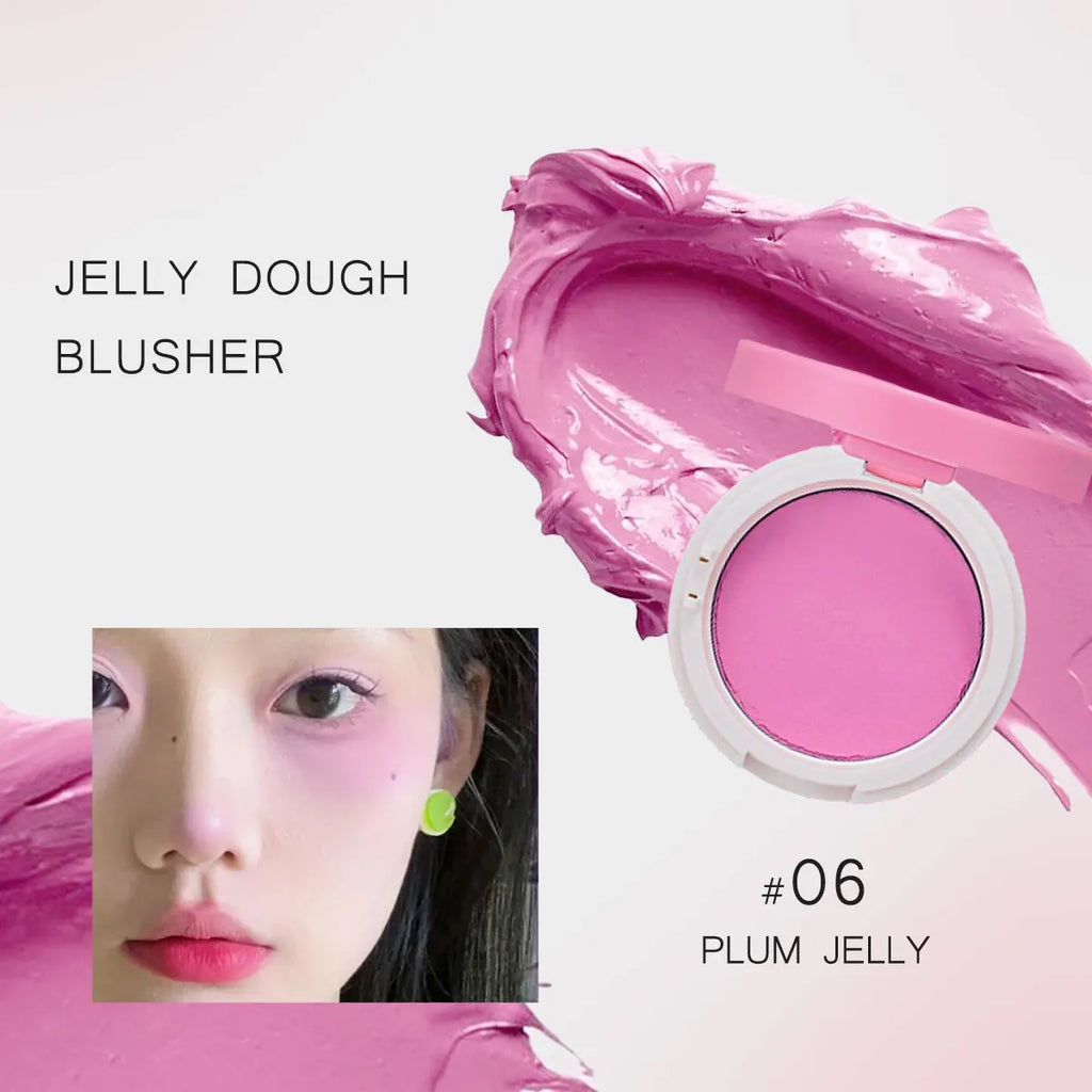 HOLIKA HOLIKA Jelly Dough Blusher,Gel Texture,Hydrating&Non-Sticky,Smooth&Blendable,Natural&Sheer Finish,K-Beauty,Korean Makeup