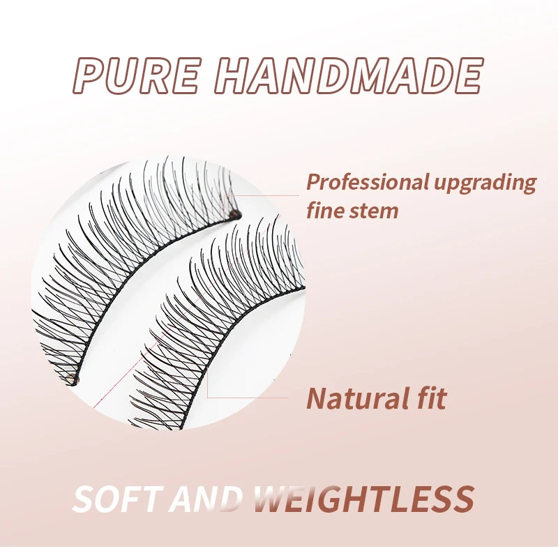 10Pairs Full Strip Lashes Wispy Hand Made Makeup Free Shipping Eyelash Natural False Individual Japanese Maquillaje Coreano