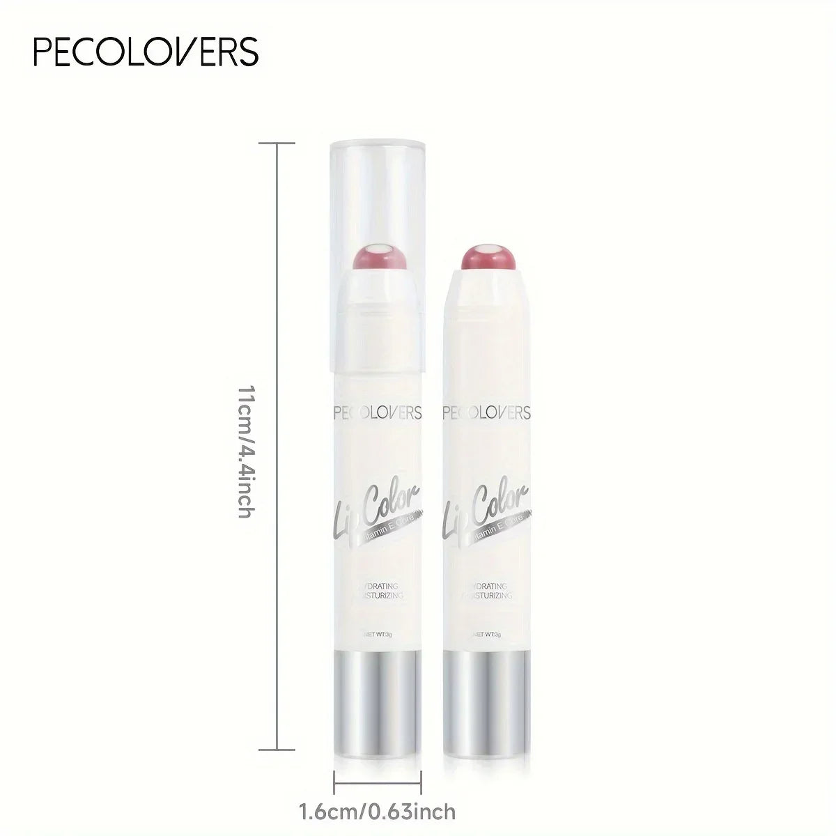Moisturizing Lipstick Balm Hydrating Long-Lasting Lip Glaze Non-Stick Formula Nude Tone Lip Care Nourishing Lip Gloss