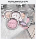 LEEINTO color-glowing high-gloss powder pearlescent powder brightens up the make-up eye shadow disc
